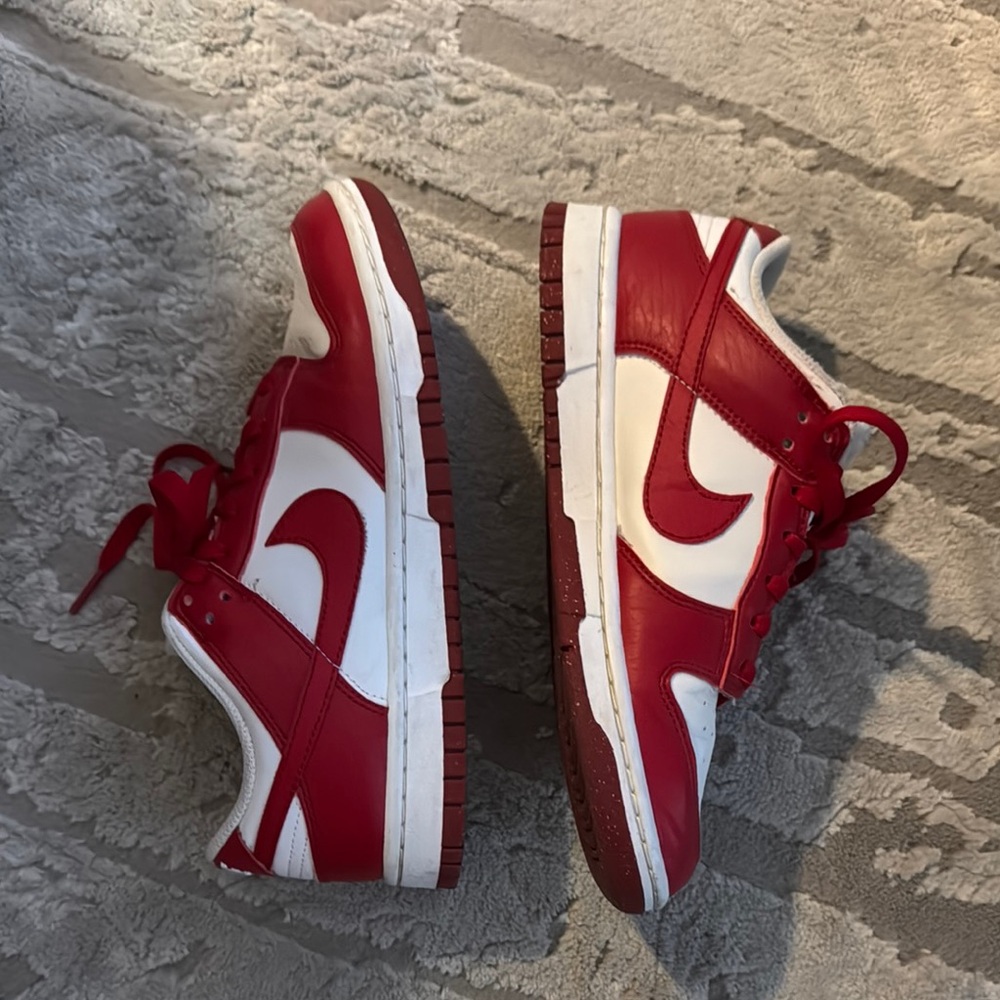 Nike Red and White Classic Sneakers